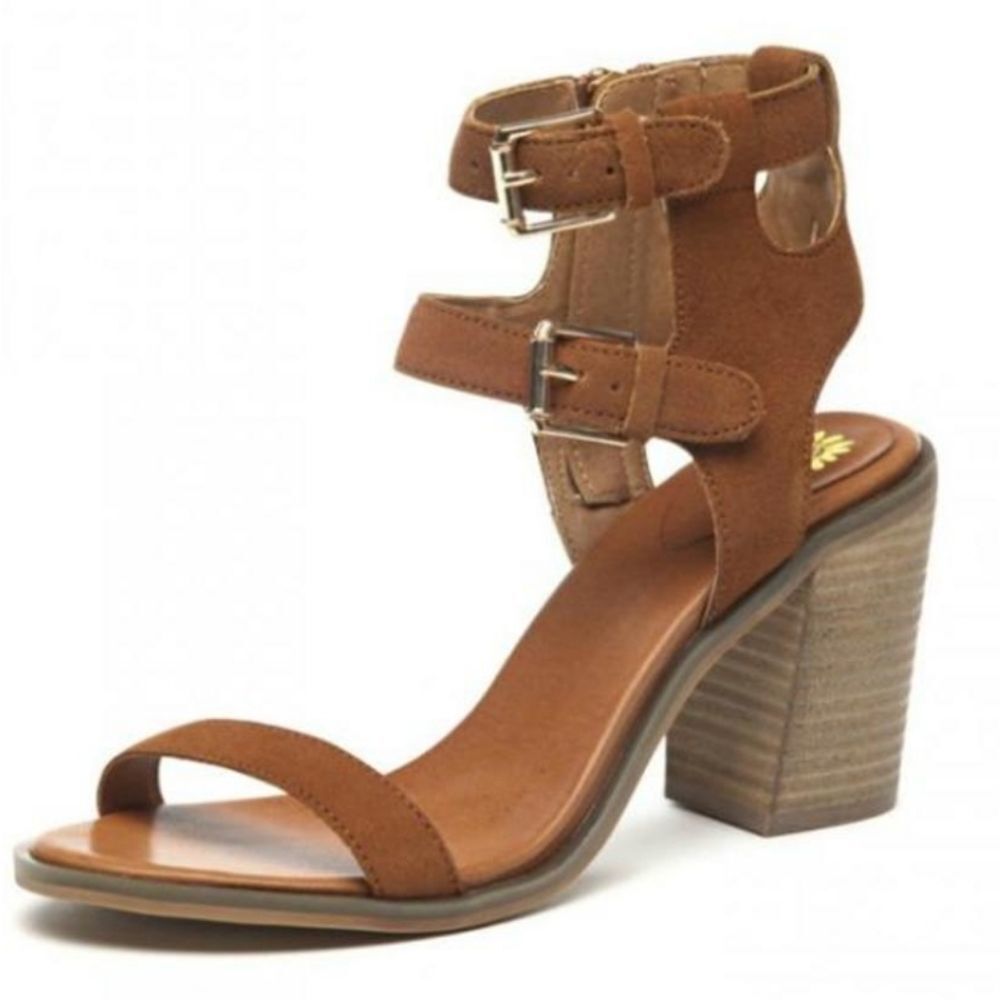Yellow Box Britt Leather Upper Buckle Shoes - Picture 1 of 6